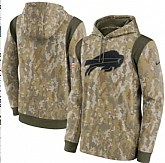 Men's Buffalo Bills Nike Camo 2021 Salute To Service Therma Performance Pullover Hoodie,baseball caps,new era cap wholesale,wholesale hats